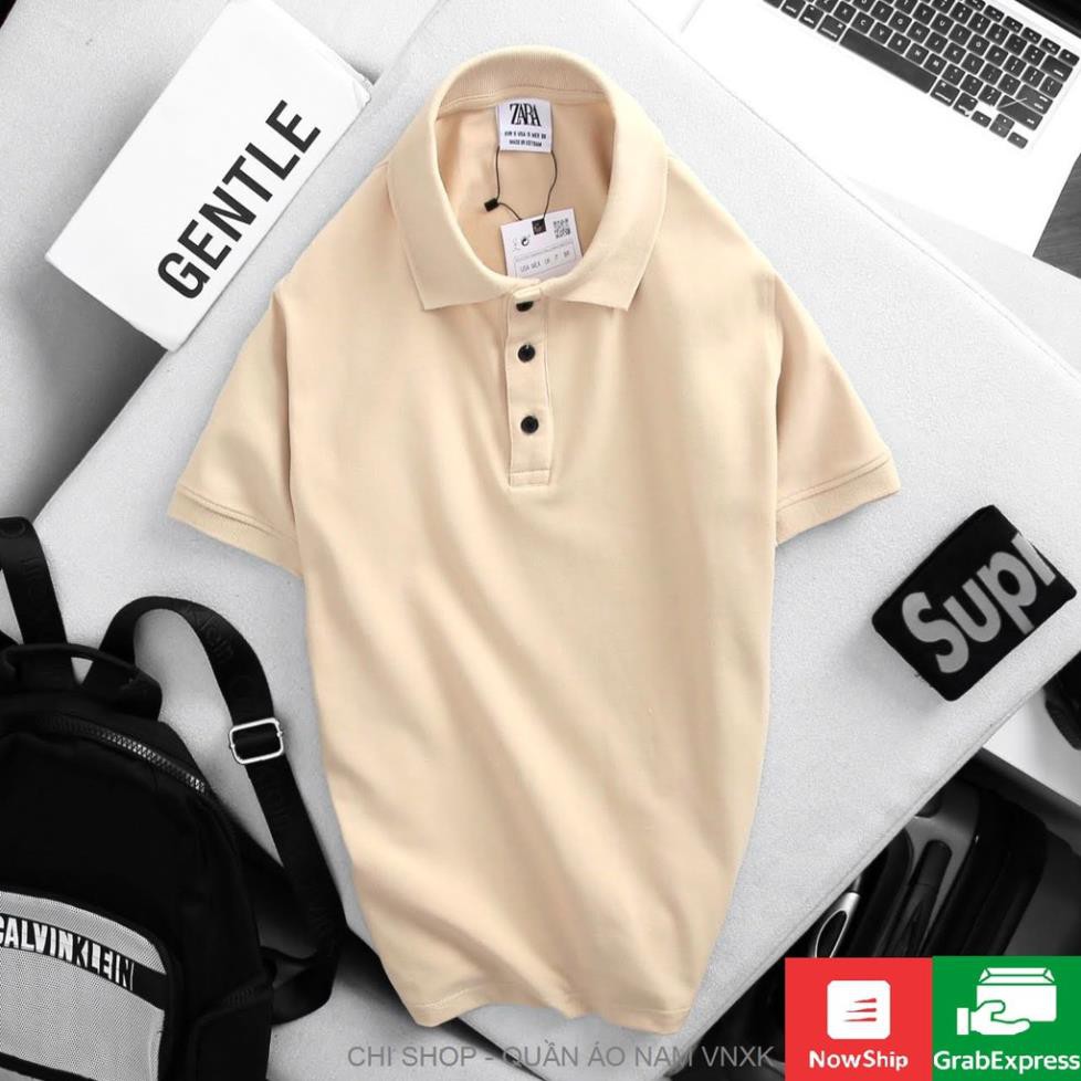 ÁO THUN POLO ZR NAM CÓ CỔ TRƠN ྇ aa