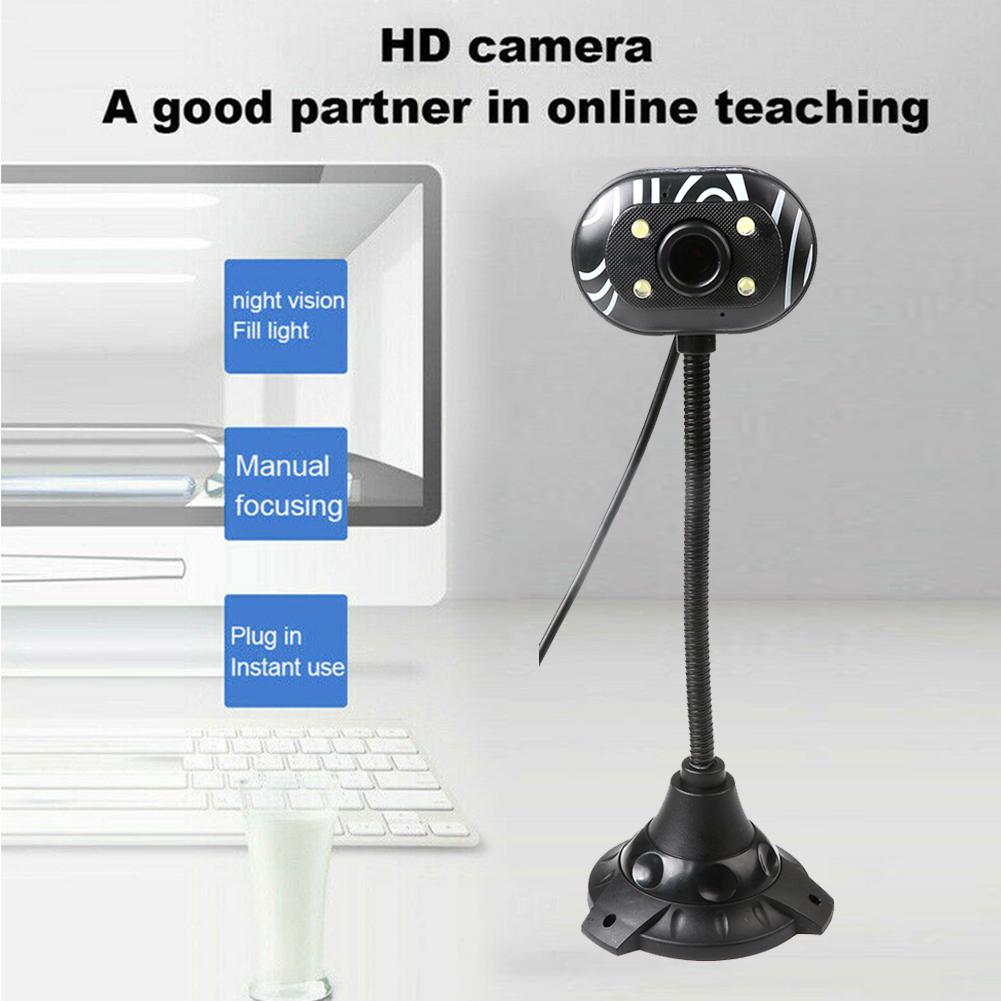 Webcam máy tính HD với micrô USB Webcam độ phân giải động 480p cho máy tính PC Máy tính để bàn Máy tính xách tay | WebRaoVat - webraovat.net.vn