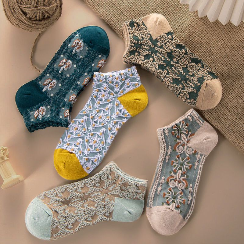 Set 10 Đôi Vớ Phong Cách Mori Hàn Quốc Cổ Điển Dành Cho Nữ