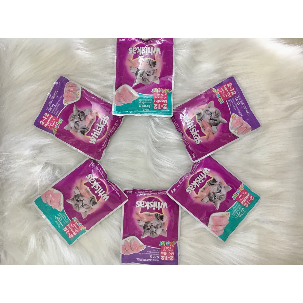 Pate Whiskas mèo con túi 80g