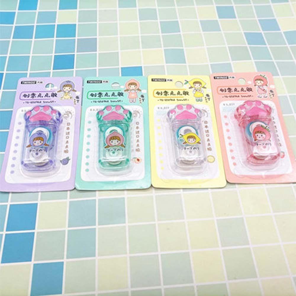 Cuộn Băng Keo Hai Mặt Họa Tiết Hoạt Hình Dễ Thương Dùng Trang Trí Sổ Tay