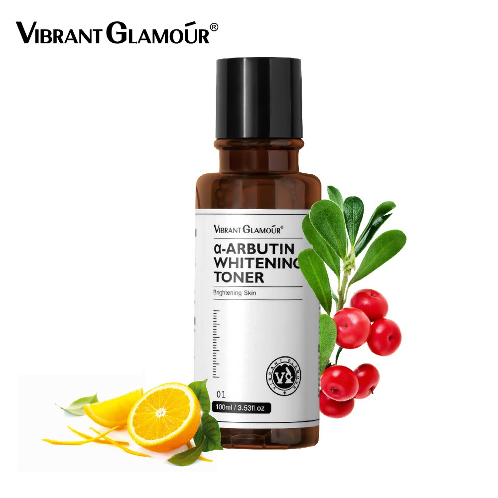 Toner trắng da VIBRANT GLAMOUR α-Arbutin Niacinamide + vitamin C giảm đốm nâu chống lão hóa dưỡng ẩm 100ml