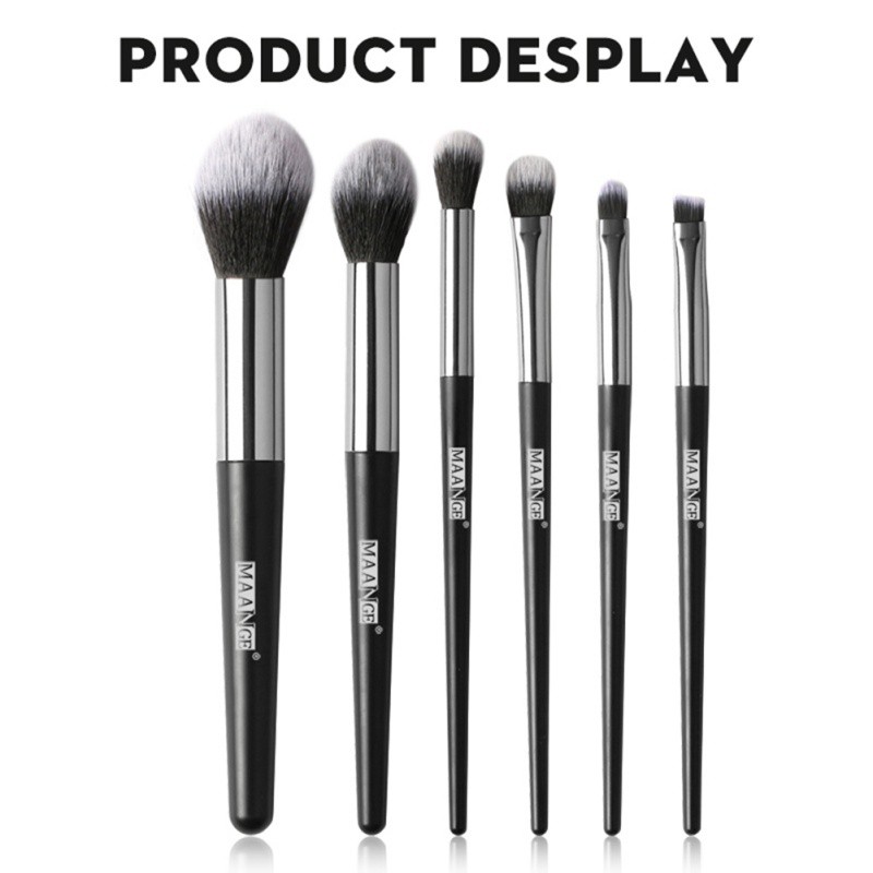 『elf』🔝 6Pcs Blush Brush Loose Powder Brush Highlighter Brush Eye Shadow Makeup Brush Set