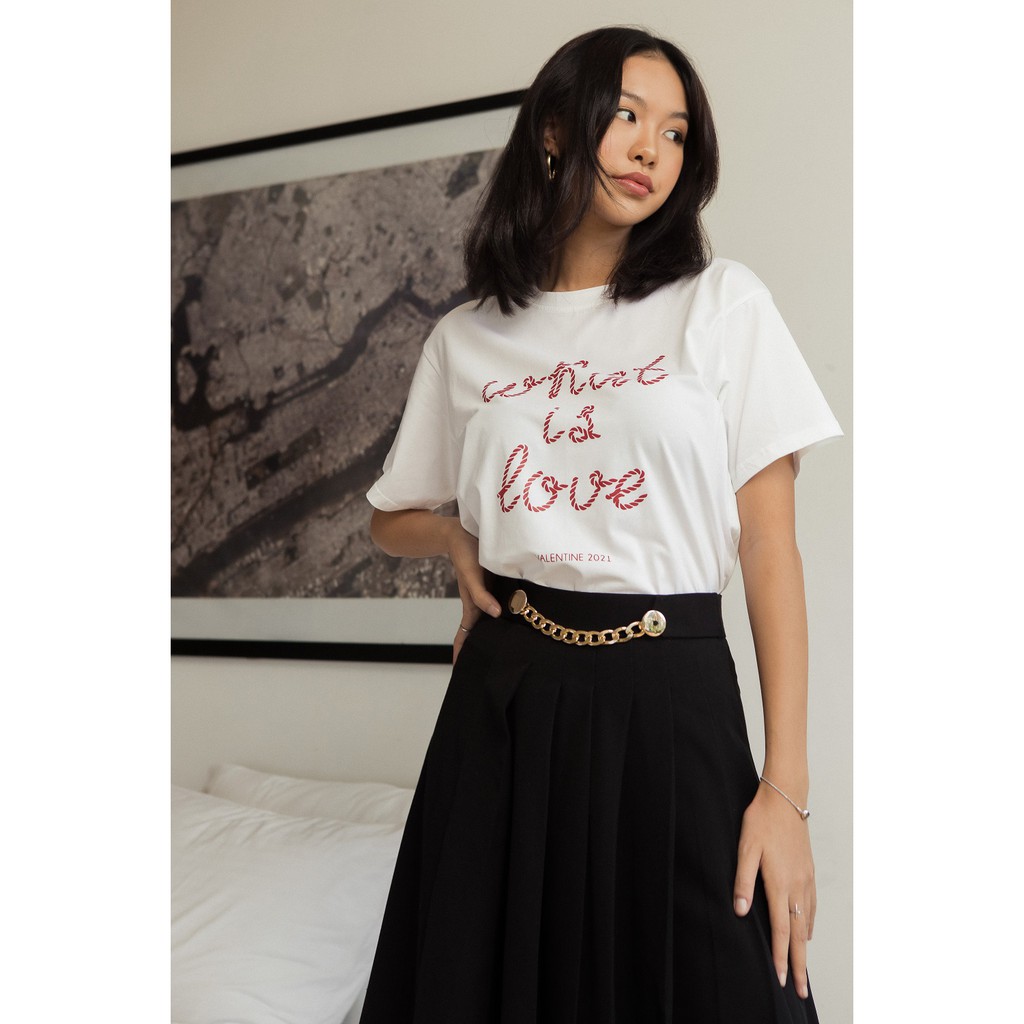 Áo Thun In Chữ What Is Love 3 Màu EDINI - A1223 - A1224 - A1226