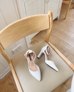 👠 Giày cao gót trắng tinh khôi 💯