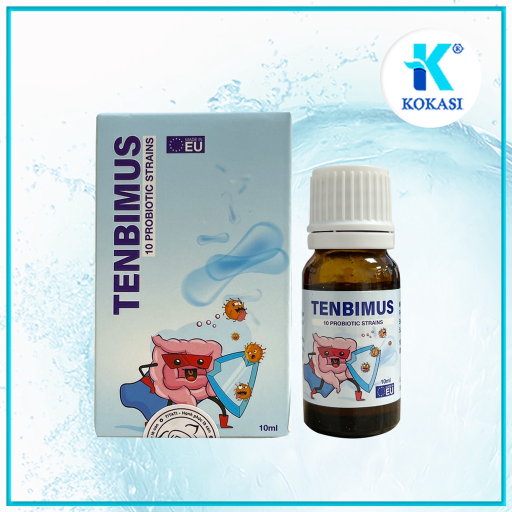 Men vi sinh Tenbimus lọ 10ml – Bổ sung 10 chủng lợi khuẩn - Hỗ Trợ Cân Bằng Hệ Tiêu Hóa Dành Cho Bé