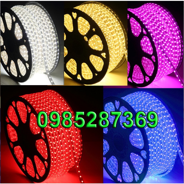 💥Giá Sỉ💥Dây Led Hắt Trần Thạch Cao 1 Hàng, Led Dây 1 Mắt Ip66 Chống Nước sử dụng nguồn 220V (Giá bán theo mét)