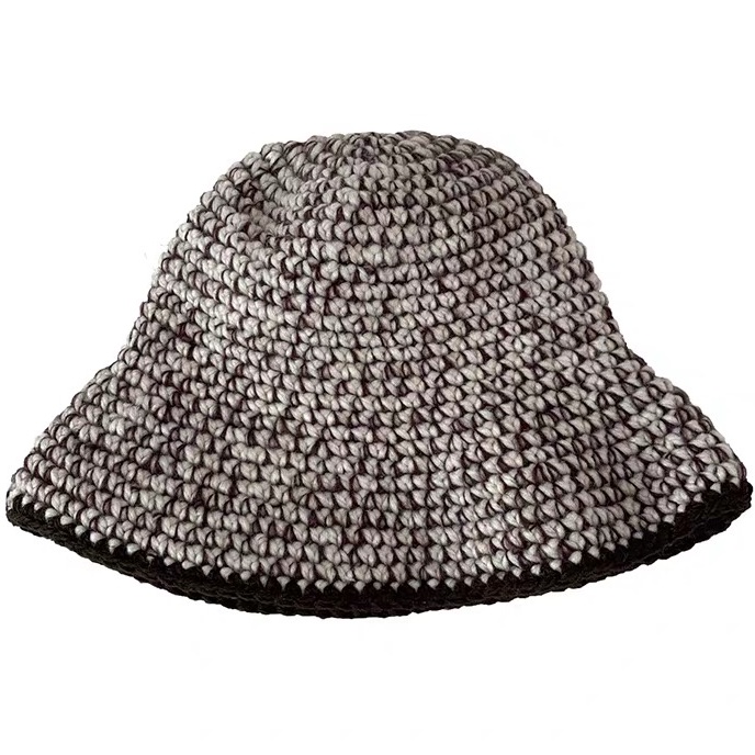 Nón đan len MG STUDIO chất liệu dày dặn phối màu độc đáo thời trang sang trọng