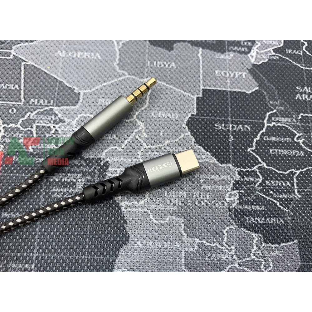Cáp Chuyển Âm Thanh Cổng Type C Ra Cổng 3.5mm Dài 1m Earldom AUX38 - Hàng Chính Hãng