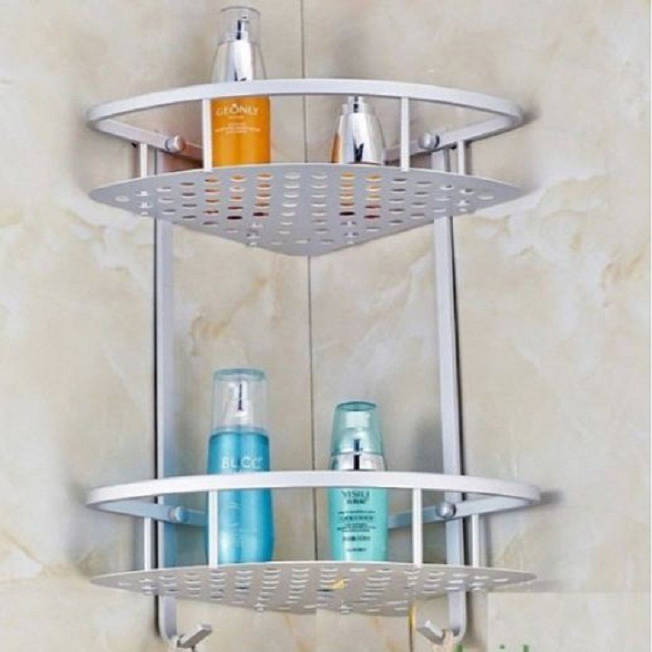 Kệ Góc Treo Nhà Tắm 2 Tầng