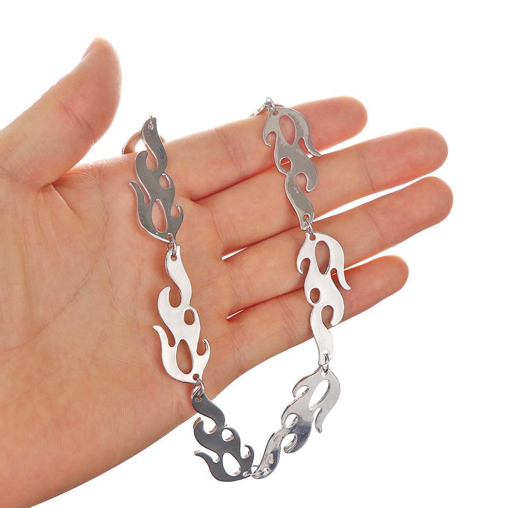 Vòng cổ Hình Ngọn Lửa Phong Cách Punk Hip Hop Thời Trang