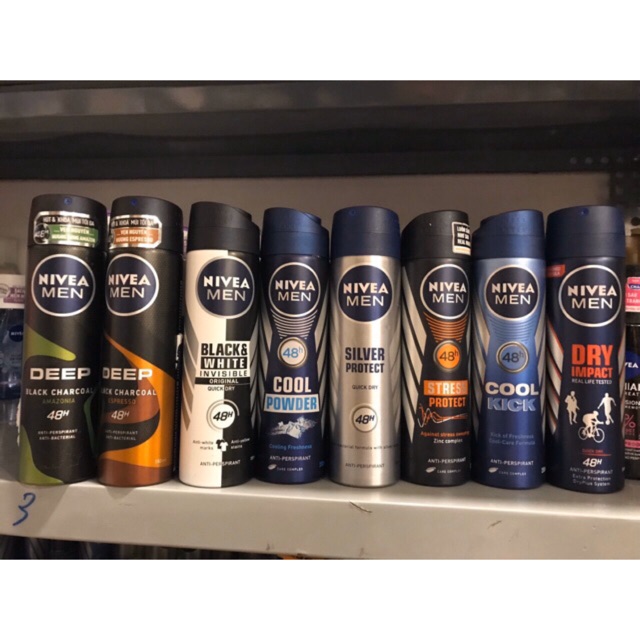 xịt khử mùi toàn thân nivea men 150ml - hàng công ty