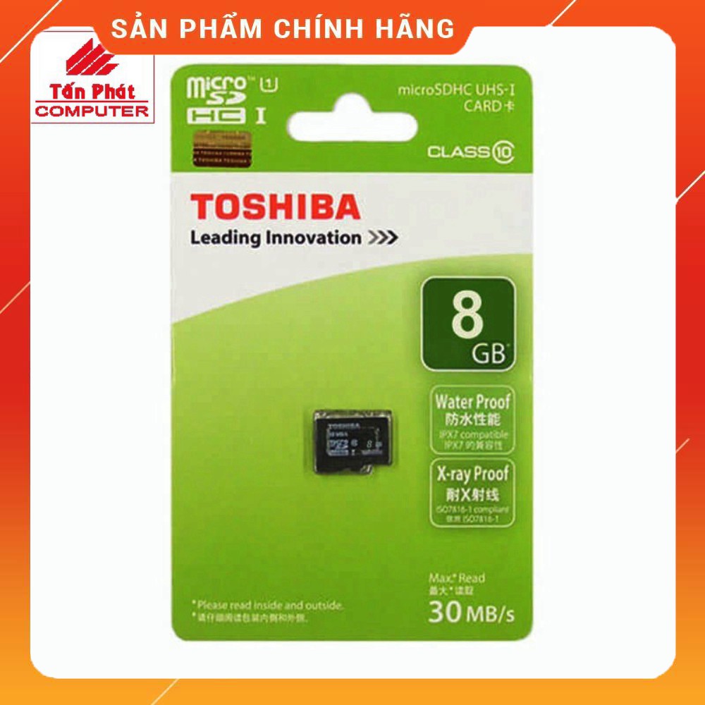 Thẻ Nhớ Micro SD Toshiba 8GB Class 10 - hàng chính hãng, giá tốt nhất