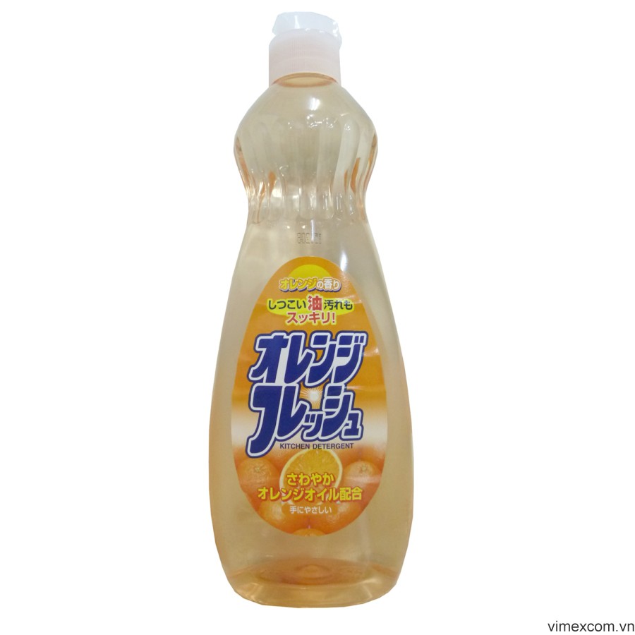 Chai nước rửa bát chén hương cam 600ml Rocket Nhật Bản