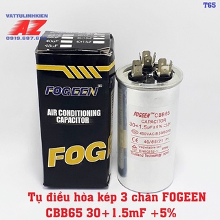 Tụ điều hòa 3 chân FOGEEN CBB65 30uF-35uF-45uF-50uF-60uF +5%