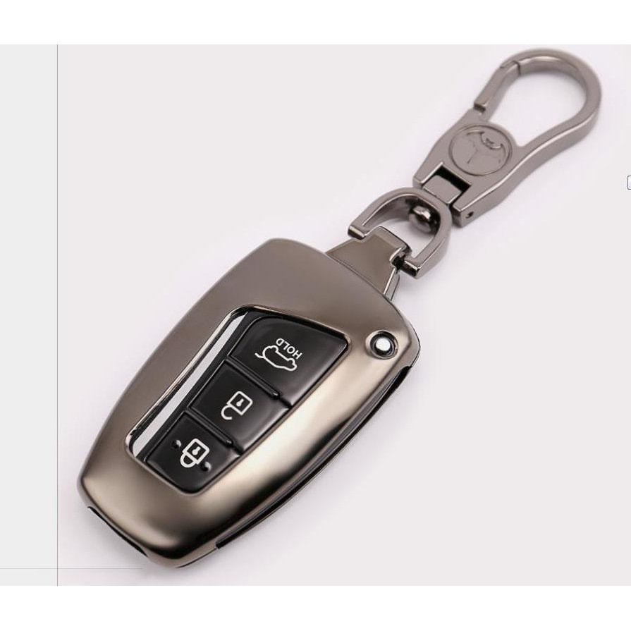 Ốp chìa khóa Inox theo xe Santafe 2016-2018 mẫu M02