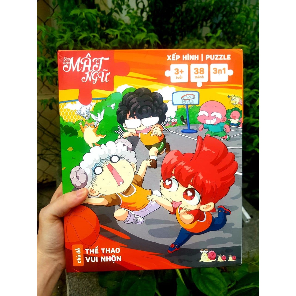 Xếp hình/Puzzle Lớp học Mật Ngữ - Chủ đề: Thể thao vui nhộn - Boardgame VN