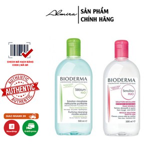 Nước Tẩy Trang Bioderma Cho Mọi Loại Da,Nhập khẩu Chính Hãng Paris (100ml-500ml)