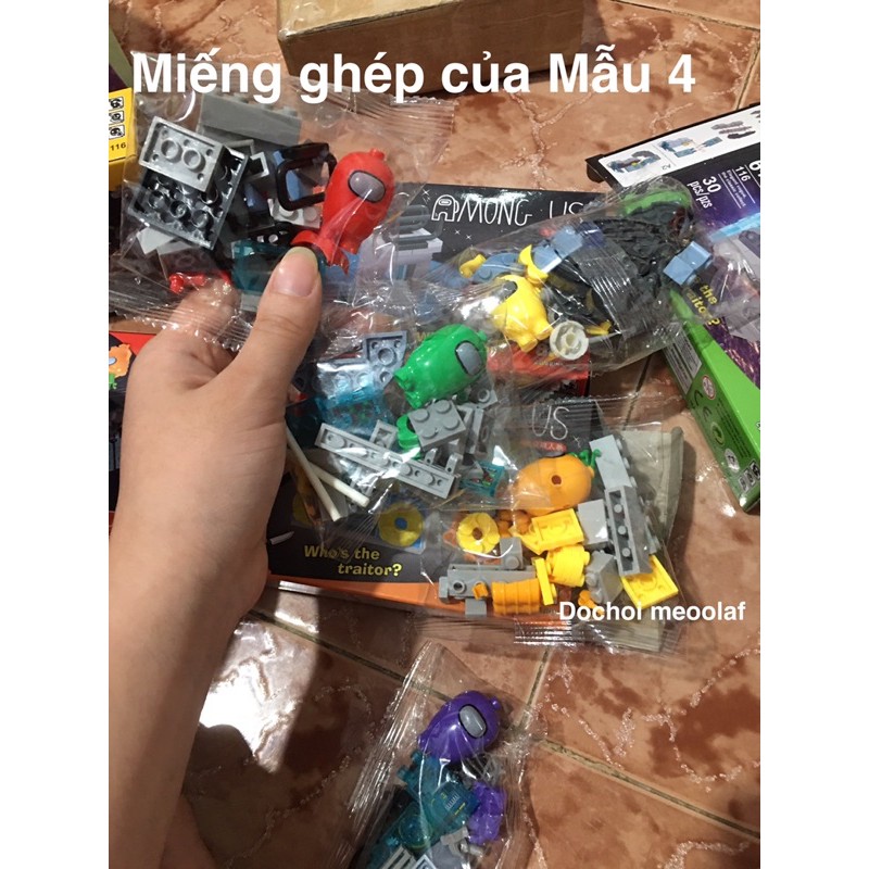 Bộ 8 hộp lego Among Us cho bé