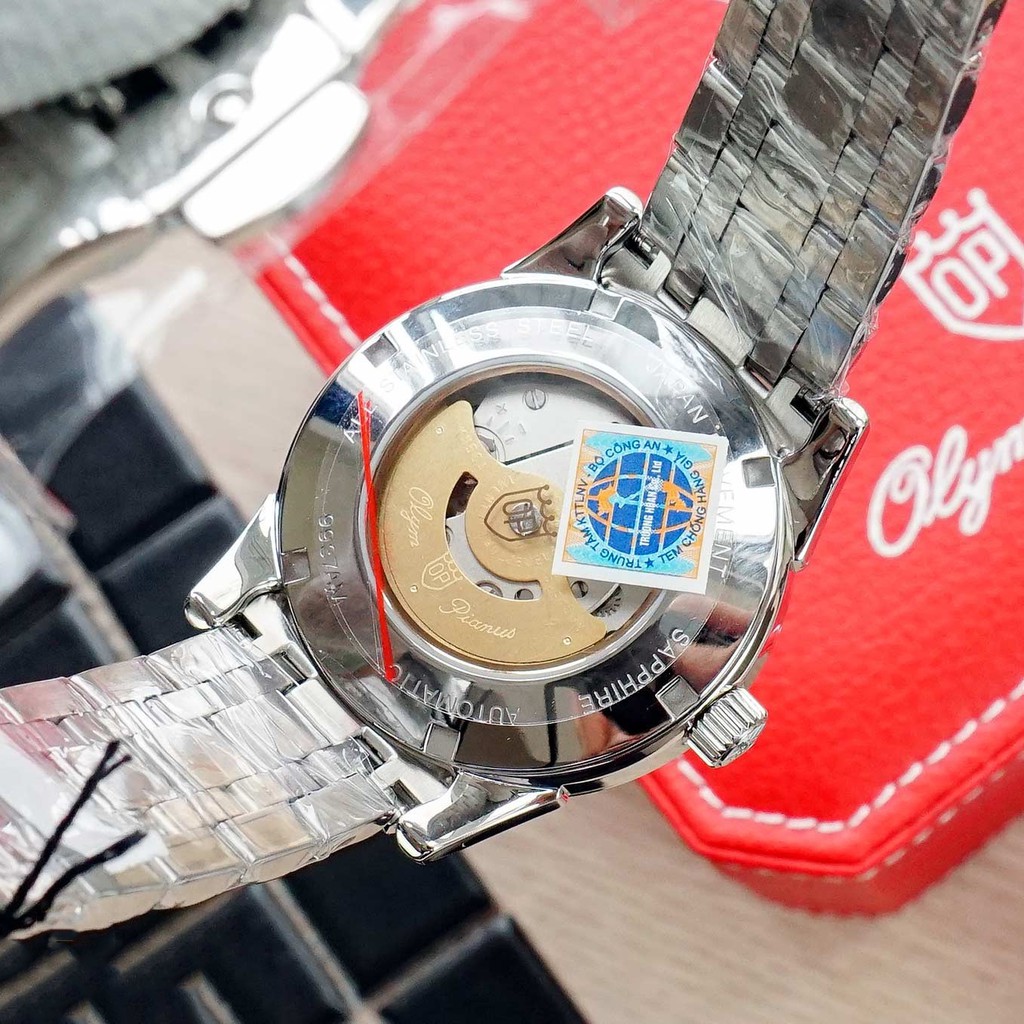 Đồng hồ nam dây kim loại Olym Pianus OP9937-56 OP9937-56AMS trắng