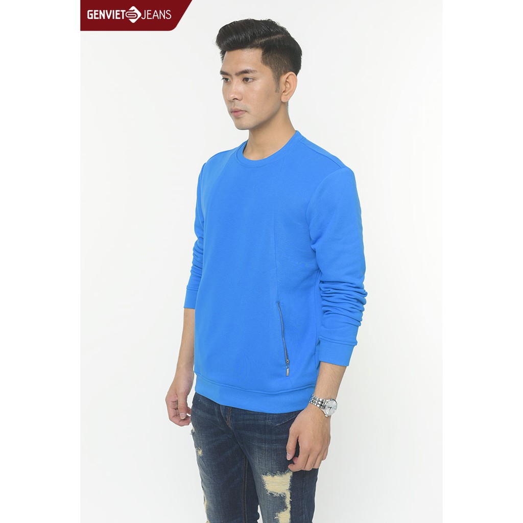 Áo Nỉ Dài Tay Nam Túi Khóa T4123H645 GENVIET | BigBuy360 - bigbuy360.vn