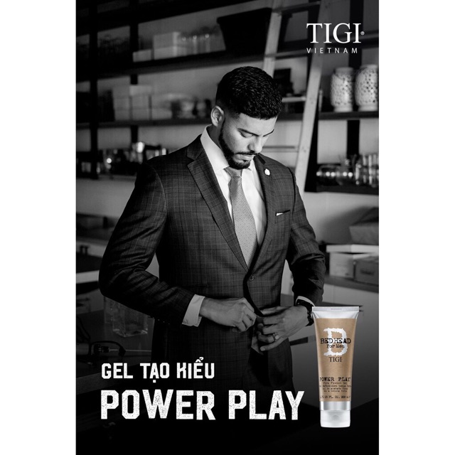 Gel tạo kiểu giữ nếp cứng Tigi Bed Head For Men Power Play Firm Finish 200ml