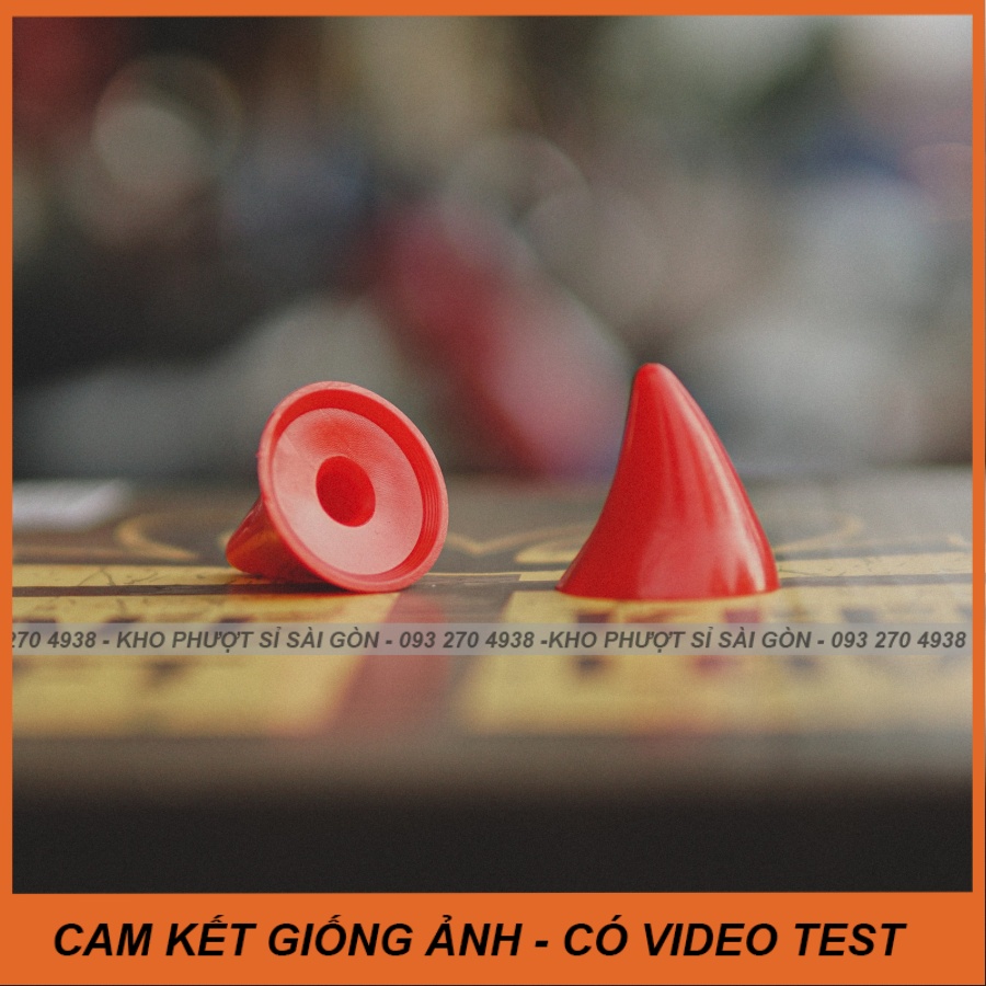 Phụ kiện gắn mũ bảo hiểm 3/4 Sừng ngắn mini màu đỏ siêu cute - Sừng nhọn Mini gắn nón