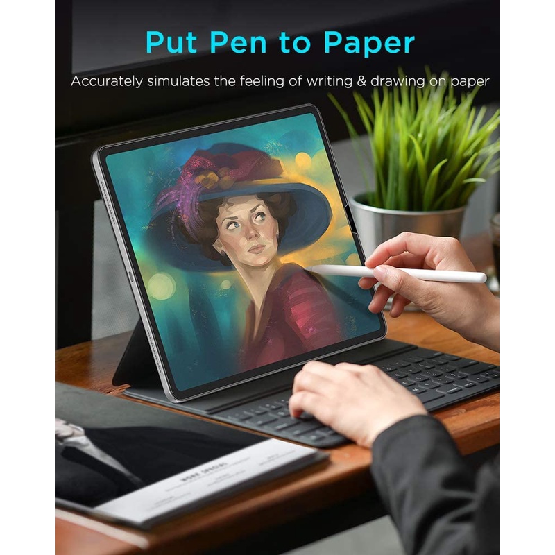 [Thế hệ mới] Dán màn hình Paperlike iPad Pro11 Air4 10.2 10.5 9.7 Pro12.9 Paper-like chống vân tay cảm giác vẽ trên giấy