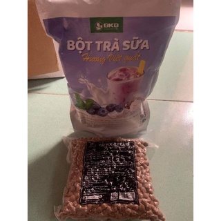 nguyên liệu trà sữa pha sẵn túi 500g kèm trân châu 1kg
