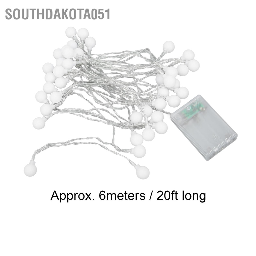 Dây đèn led trang trí hình trái cherry tròn màu vàng 6m dành cho cắm trại