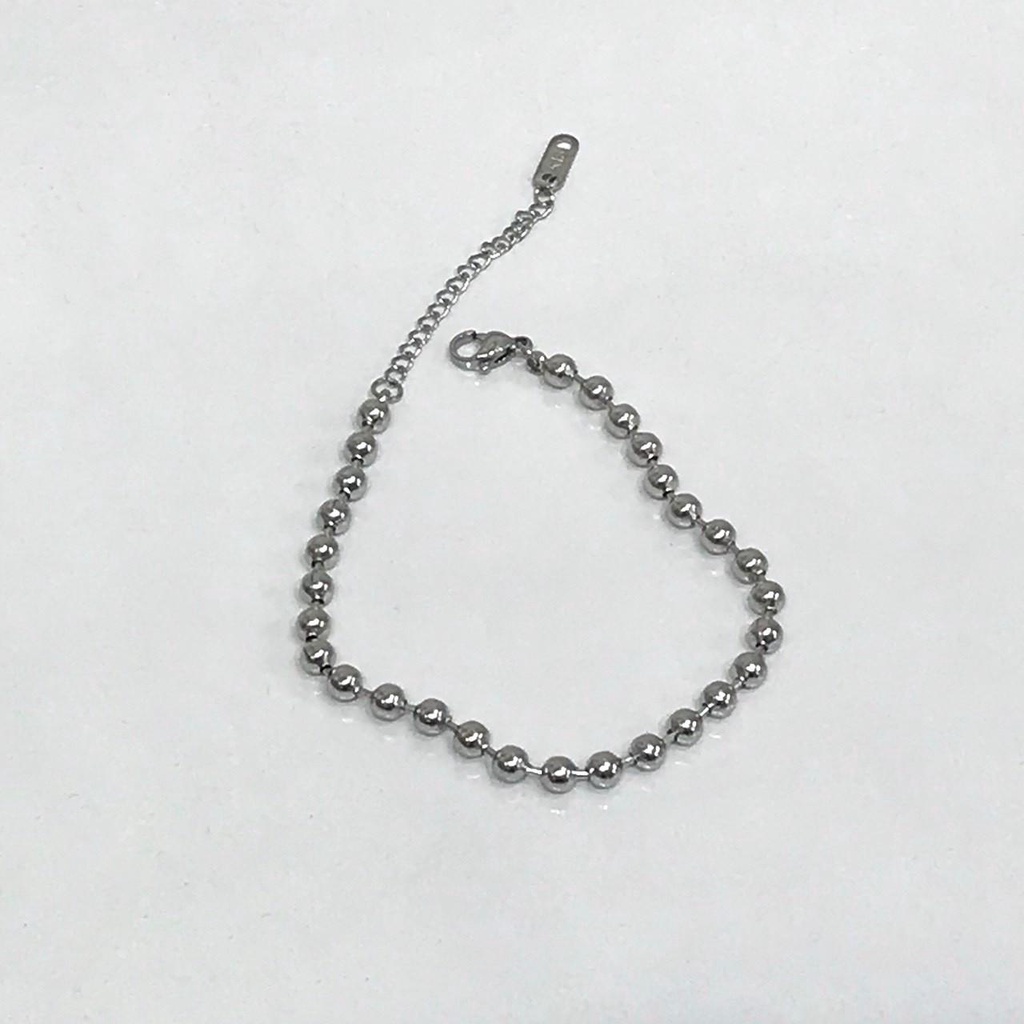 [KHÔNG ĐEN GỈ] Vòng tay Titan hạt bi phong cách unisex đơn giản basic Mely TT14