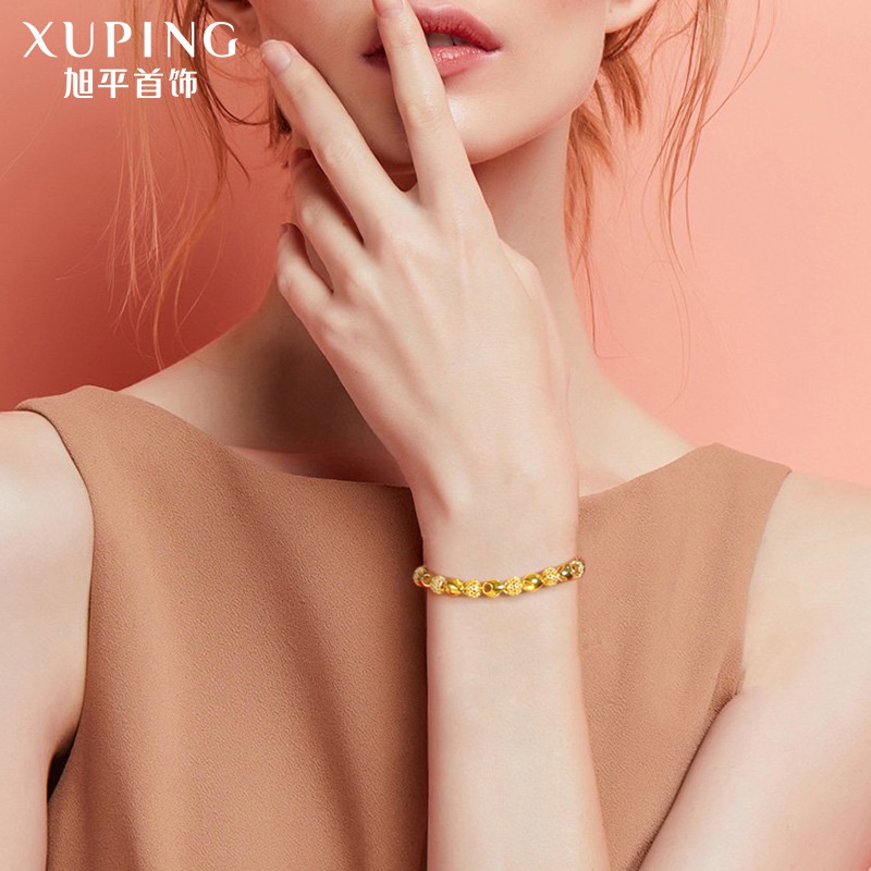 Vòng Tay Lắc Tay Nữ FREE❤️SHIP Thiết Kế Cổ Điển Mạ Vàng 24K Xuping LTXP03