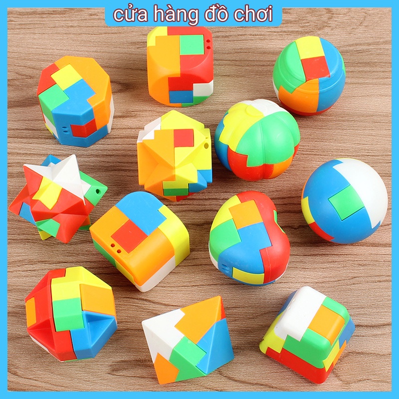 Đồ chơi trẻ em Khóa Bóng 3D Bằng Gỗ Cho Bé