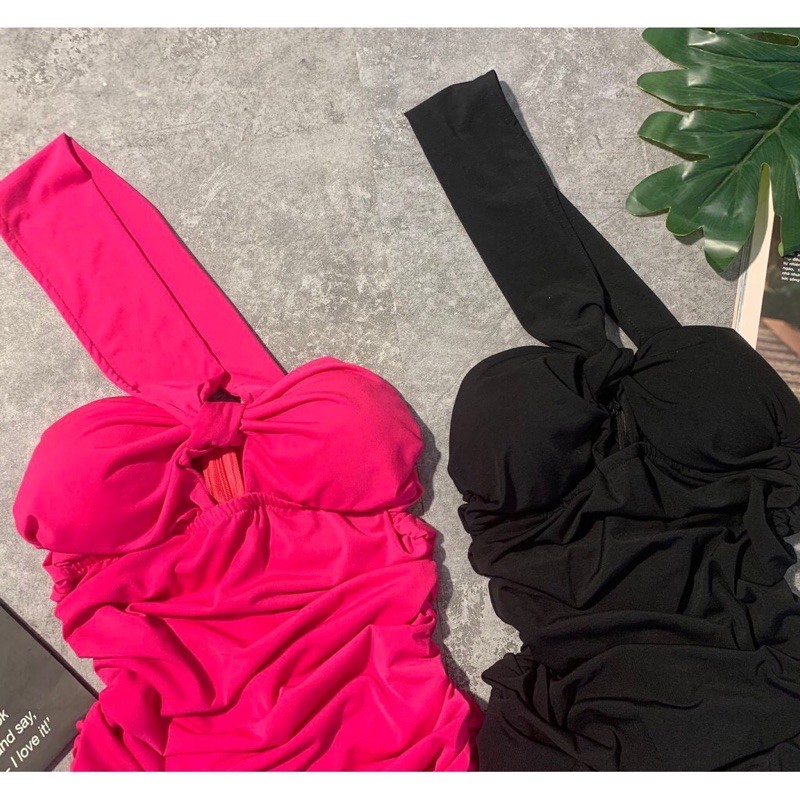 Bikini ❤ FREESHIP❤liền mảnh nơ ngực quai chéo cao cấp