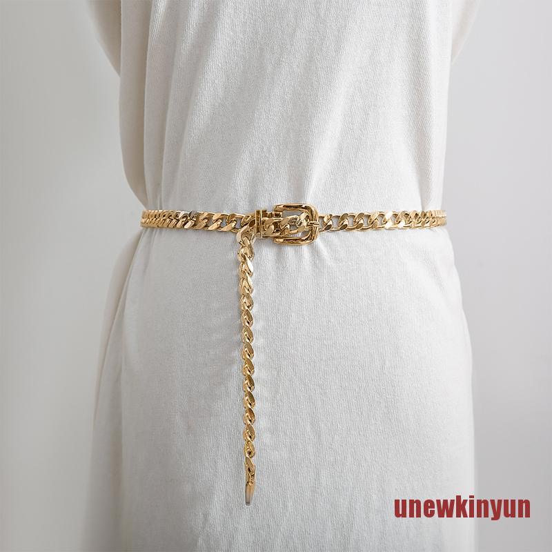 Thắt Lưng Dây Xích Bằng Kim Loại Cho Nữ 1 Cái