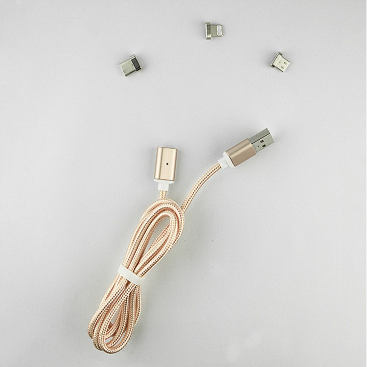 Cáp Sạc Nam Châm Usb Loại C / Micro Usb / Ios 3 Trong 1 Cho Điện Thoại