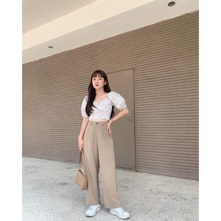 áo croptop nhún sau