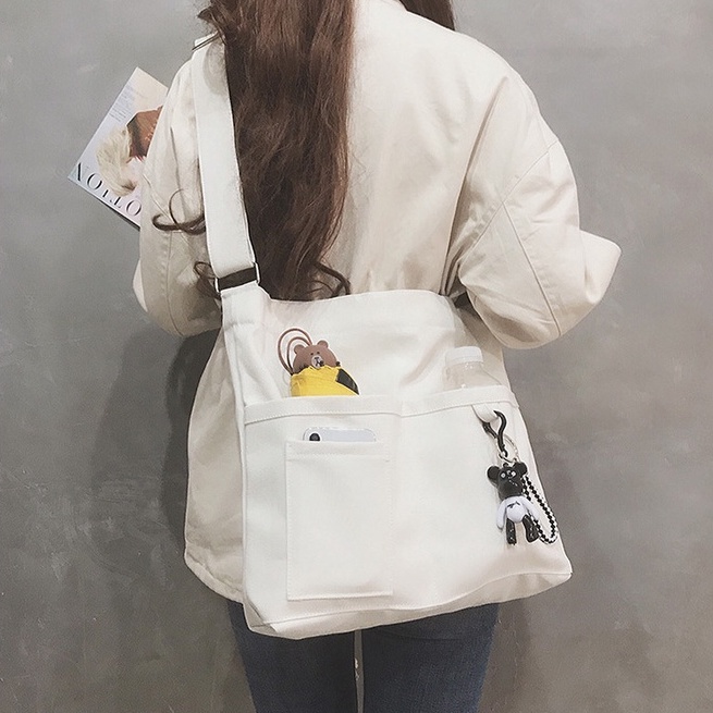 Túi đeo chéo ENVIROSAX vải canvas màu sắc thời trang