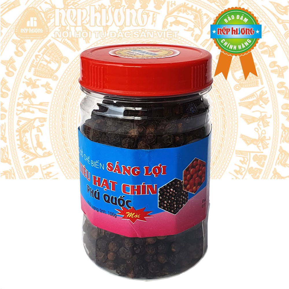 Hạt tiêu chín - Sáng Lợi - Hộp 100g - Đặc sản Phú Quốc