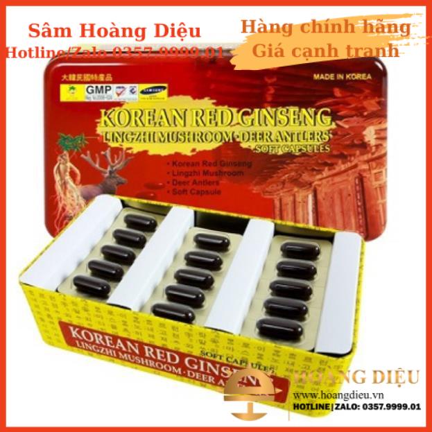 Sâm Hoàng Diệu - Đạm sâm nhung hươu linh chi 60 viên