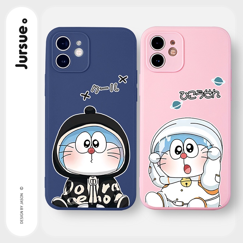 Ốp lưng JURSUE hoạt hình cặp đôi dễ thương đẹp Cho iPhone 14 13 12 11 Pro Max SE 2020 X XR XS 8 7 ip 6S 6 Plus kute Y2192