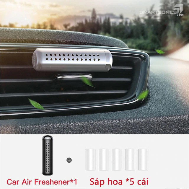 Tuýp nước hoa khô khuếch tán Baseus Car Air Freshener cho xe ô tô thiết kế vỏ kim loại sang trọng sử dụng đến 2 năm