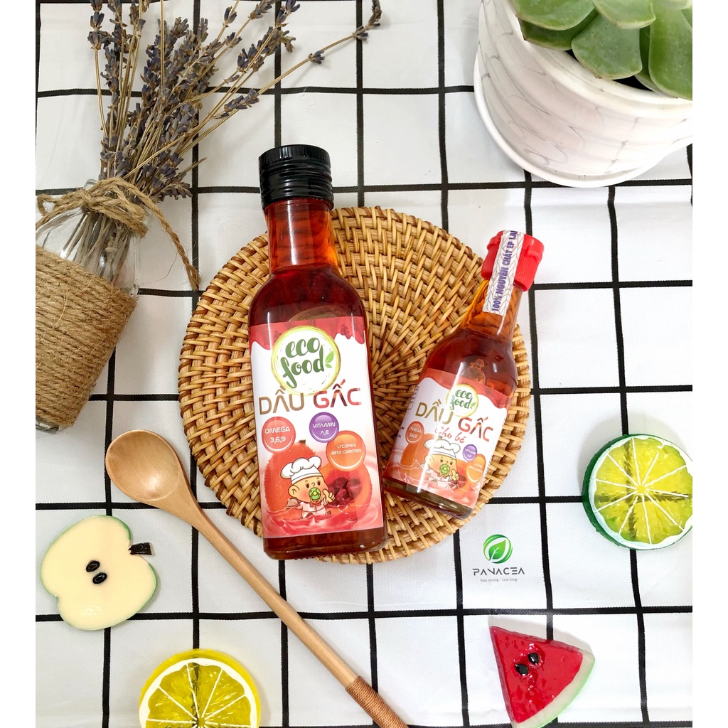 Dầu ăn dặm cho bé dầu Gấc Ecofood ,Date 2025 cho trẻ từ6 tháng tuổi với nhiều dưỡng chất rất tốt cho trẻ