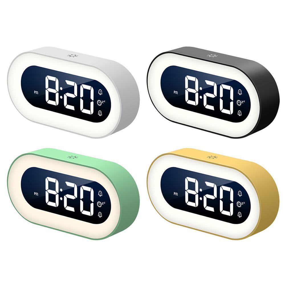 LONTIME Đồng Hồ Báo Thức Điện Tử Để Bàn Có Đèn LED Hiển Thị Nhiệt Độ Và Lịch
