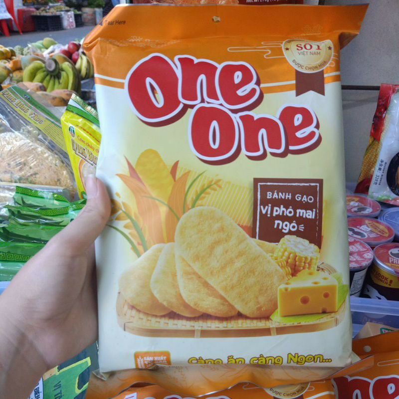 0Bánh Gạo Vị Phô Mai Ngô One One 118g