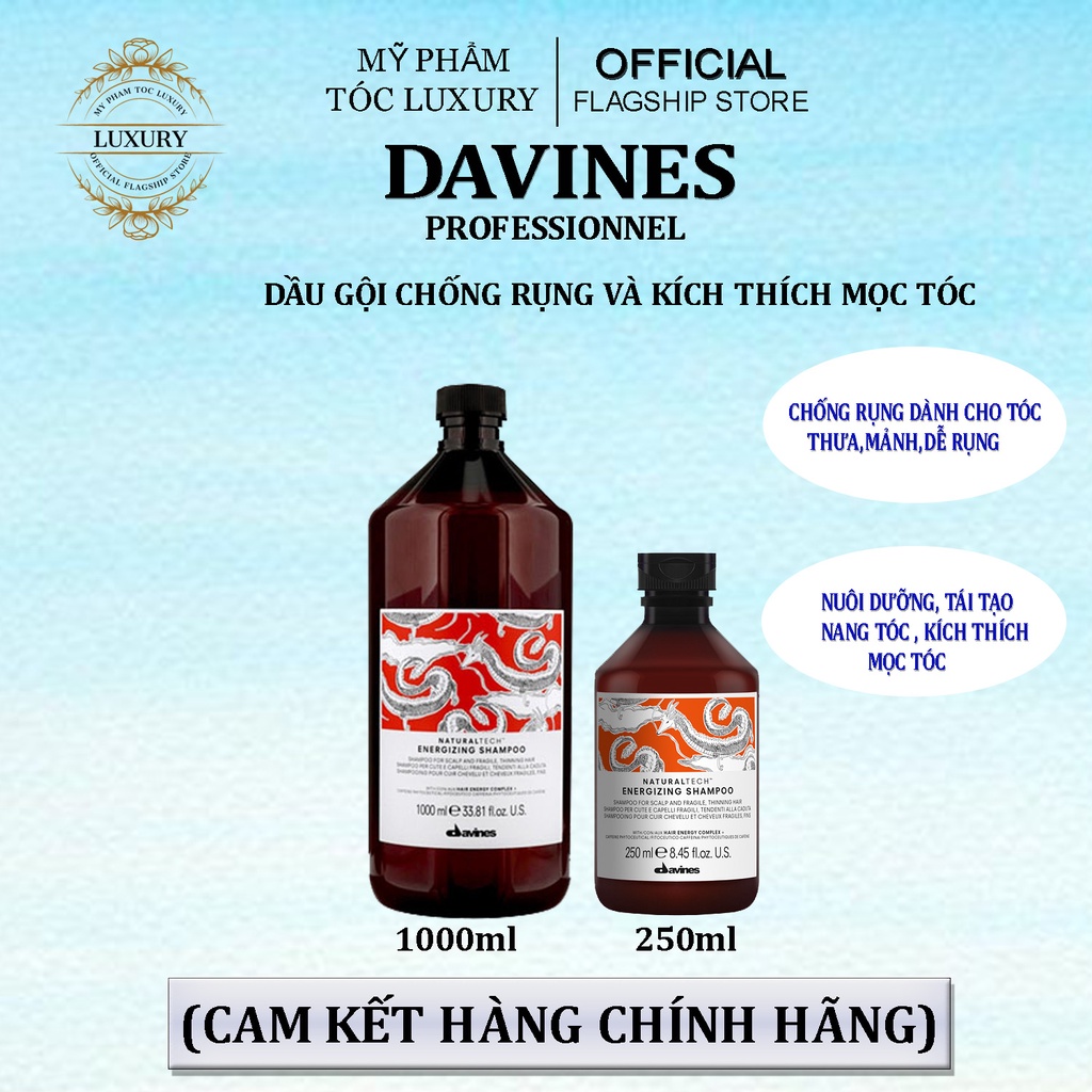 Dầu gội chống rụng kích thích mọc tóc Davines Energizing 250ml