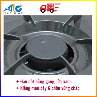 Bếp ga Rinnai RV 360G - bếp gas Rinnai RV-360GM -  tiết kiệm gas - đầu đốt bằng gang - Alo Bếp xinh