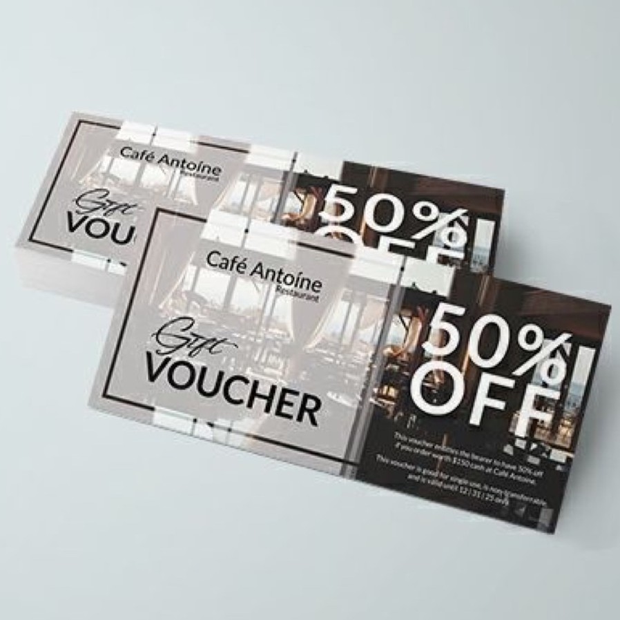 GIFT VOUCHER GIÁ RẺ - KÍCH THƯỚC 5 X18 cm - DÀNH CHO SPA/ THẨM MỸ/ NAIL/ SHOP/...