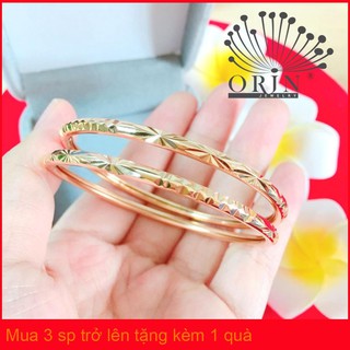 Vòng bọng khắc màu 18 có khóa thiết kế cao cấp bền màu Orin V2116 ( 1 chiếc)