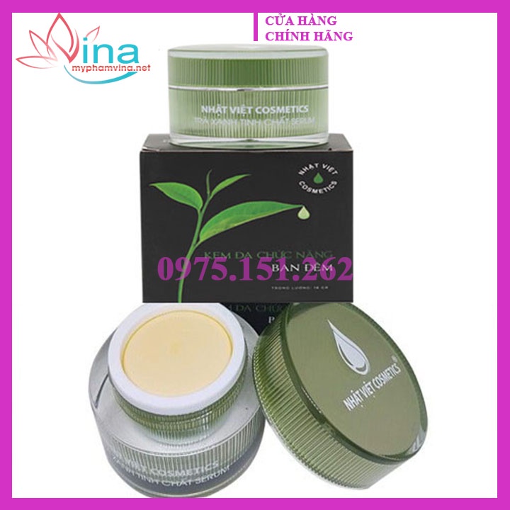 Kem Trà Xanh Nhật Việt Dưỡng Da Đa Chức Năng Ban Đêm 18g